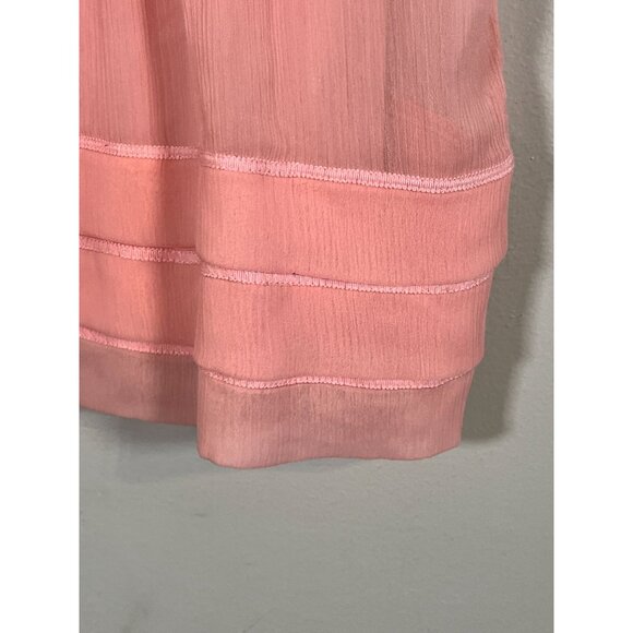 Retro Floral Coquette Feminine Top L Pink Y2K Boho Western Classic Chic Glam 80s - Picture 6 of 10